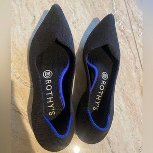 Rothy's "The Point", Women's 6.5, Black